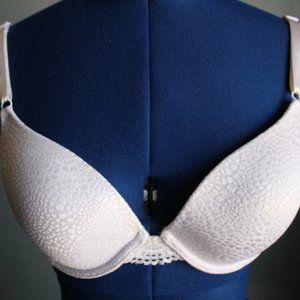 Women’s Push Up Bra With Print White ~36C~